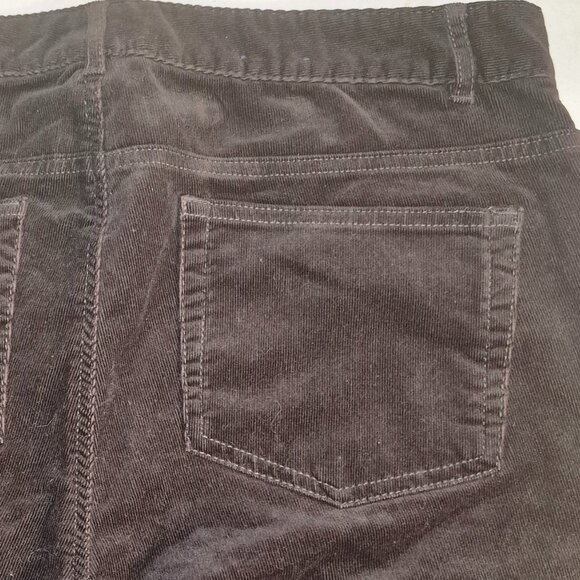 Chaps Denim Petite Corduroy Pants, Dark Brown in size 12P - Picture 10 of 12